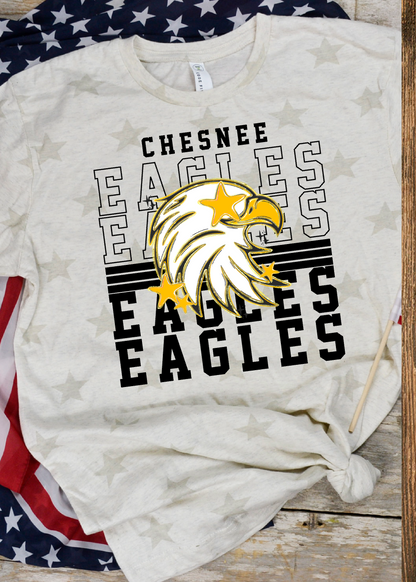 Stacked Team Mascot Star Graphic Tee