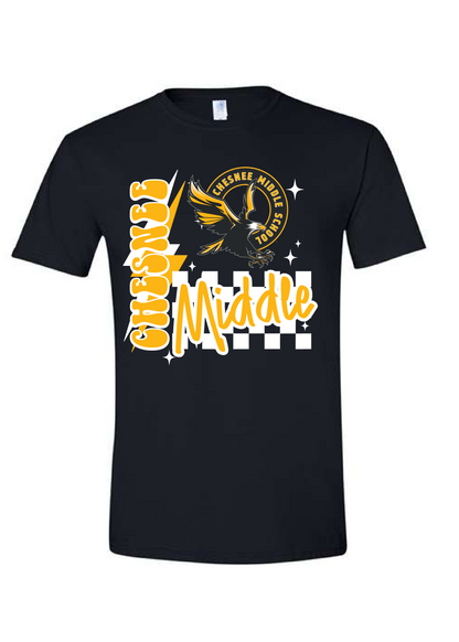 CMS CHECKERED RETRO GRAPHIC TEE