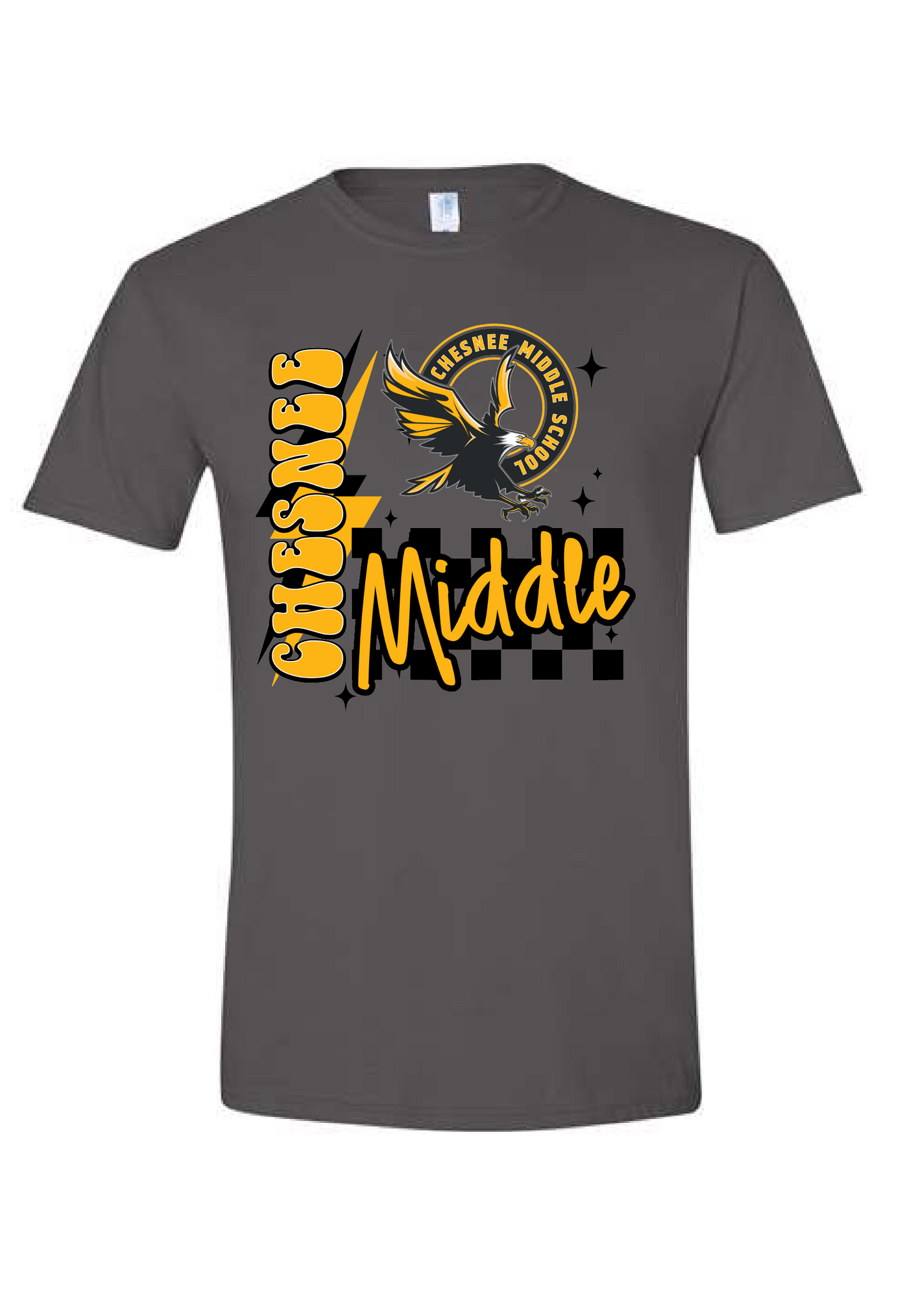 CMS CHECKERED RETRO GRAPHIC TEE