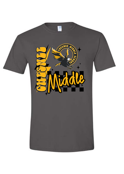 CMS CHECKERED RETRO GRAPHIC TEE