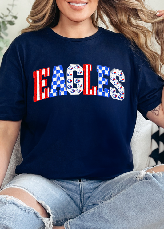 Chesnee Patriotic Watercolor Paint Tee