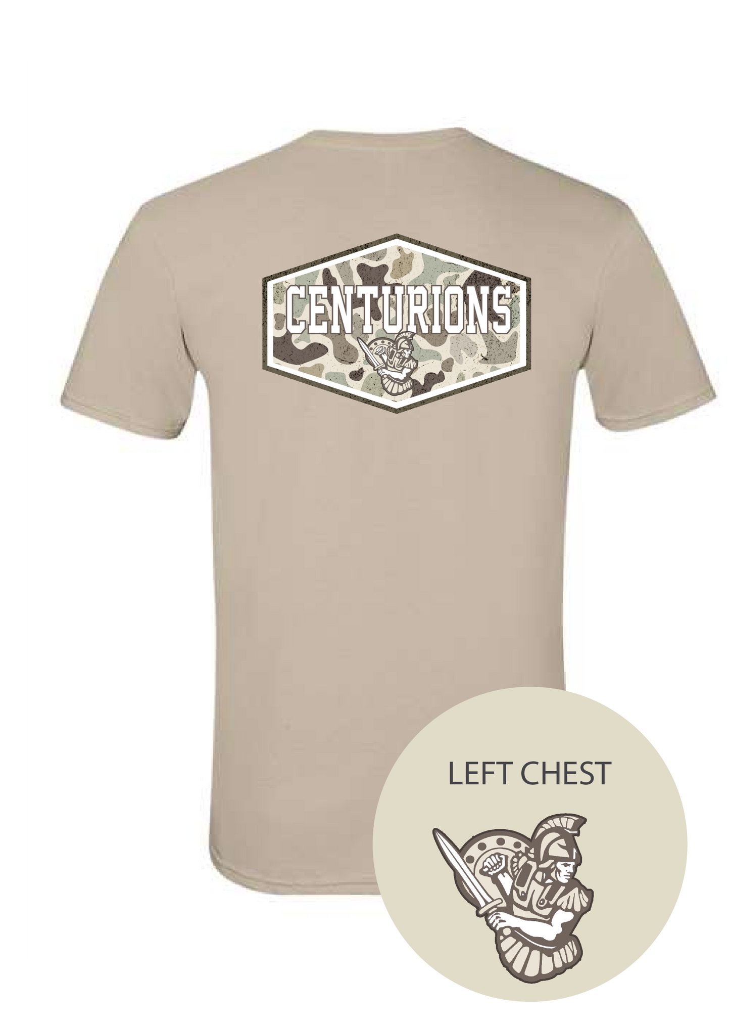 Camo Badge Centurions Graphic Tee