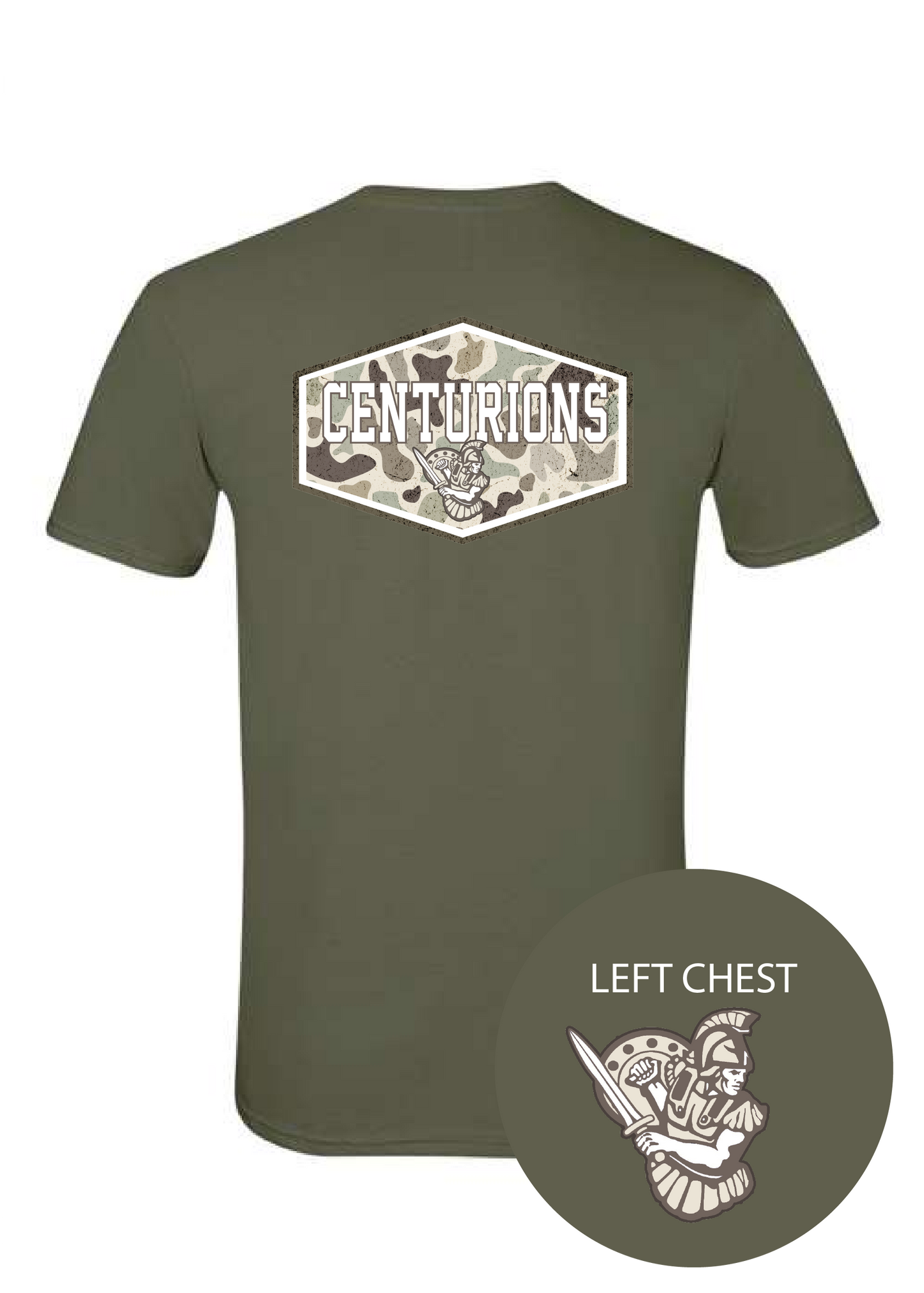 Camo Badge Centurions Graphic Tee