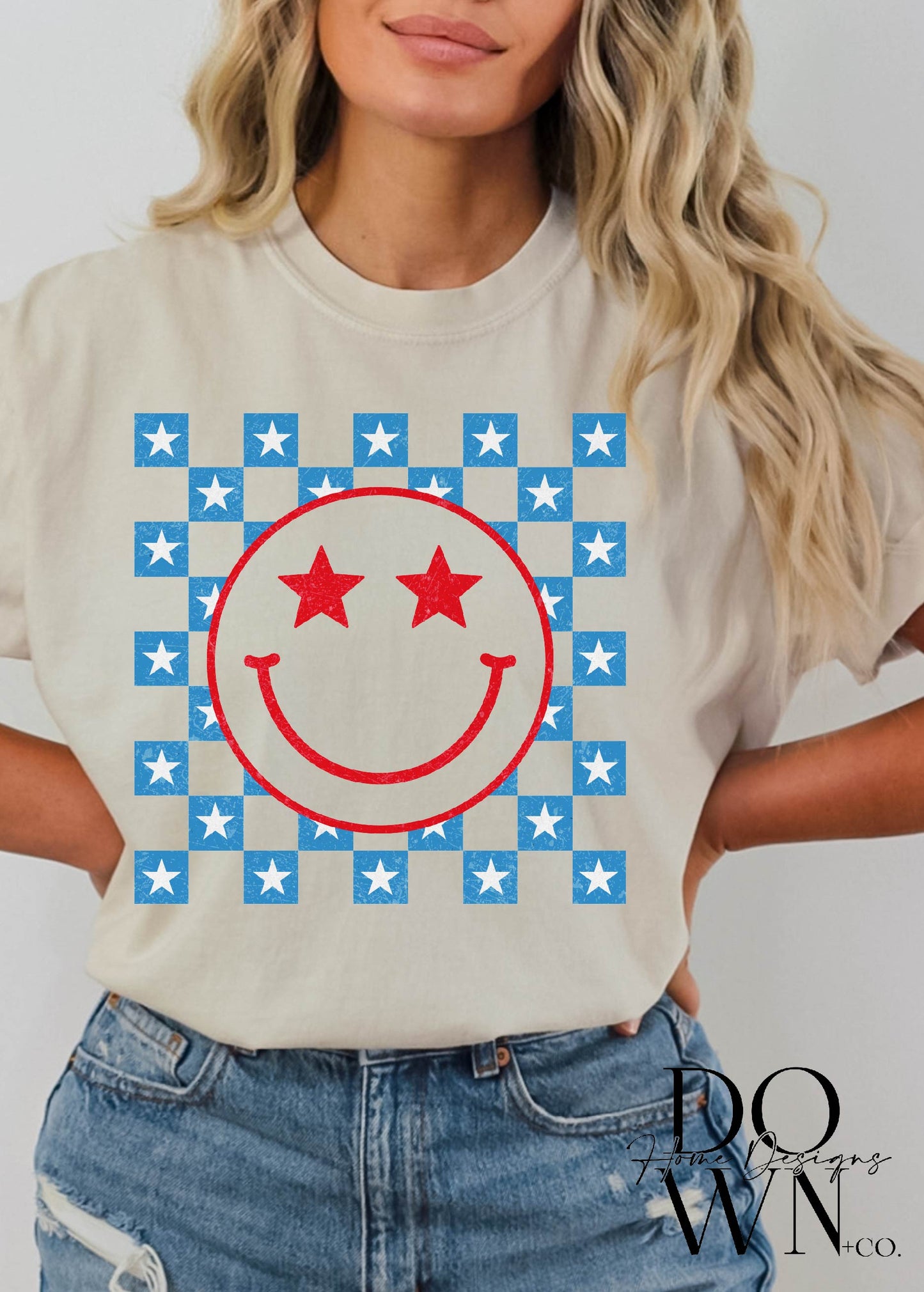 USA Happy Face Tee