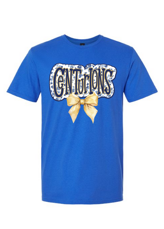 Blue Toile Graphic Tee