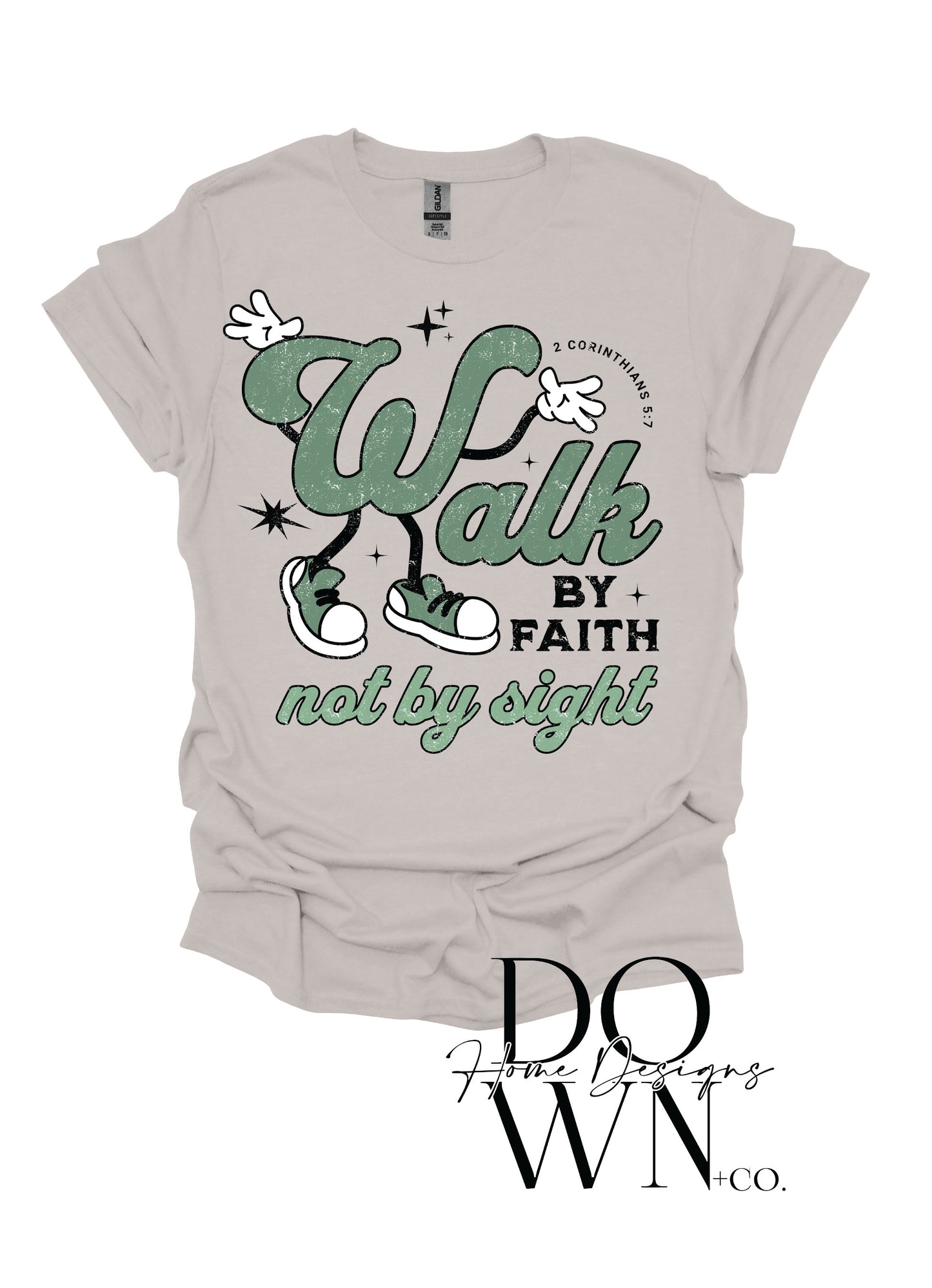 Retro Walk By Faith Tee