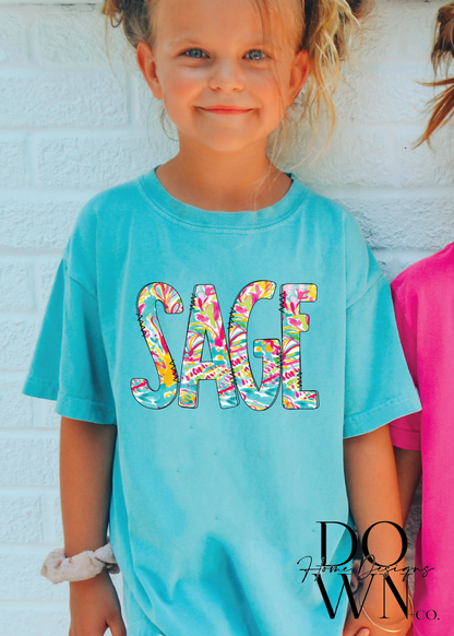 Preppy Doodle Name Tee