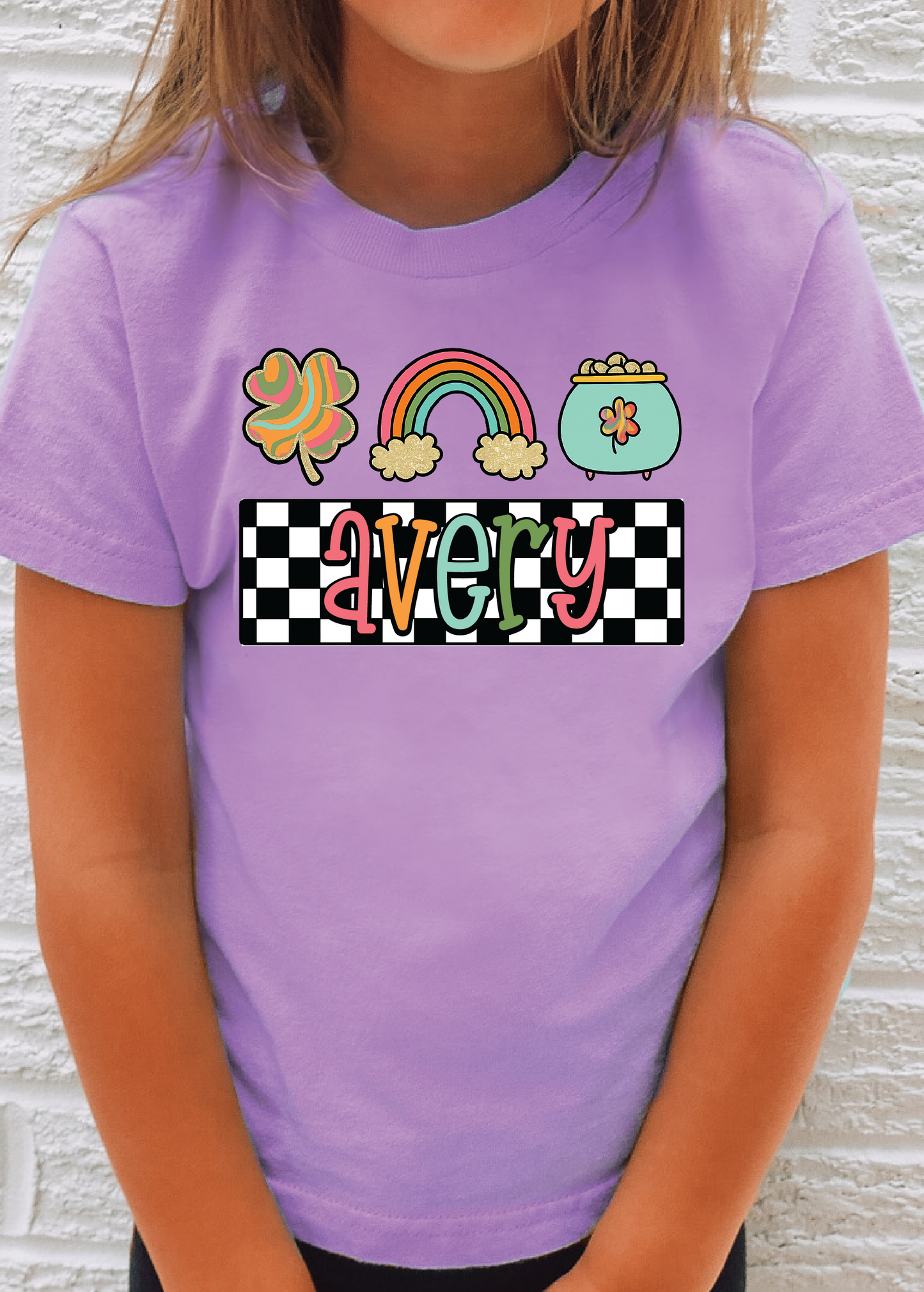 Checkered Lucky Charm Graphic Tee