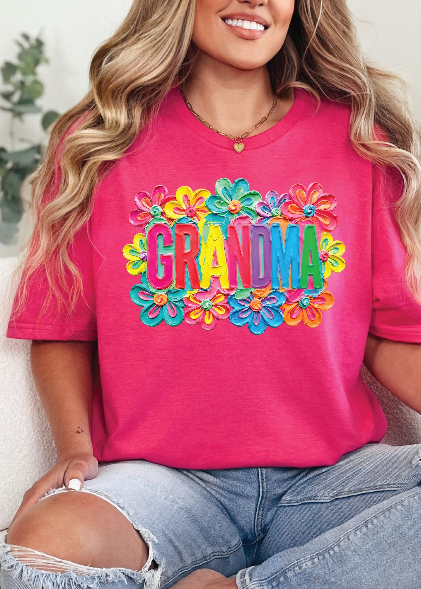 Watercolor Spring Floral Name Tees
