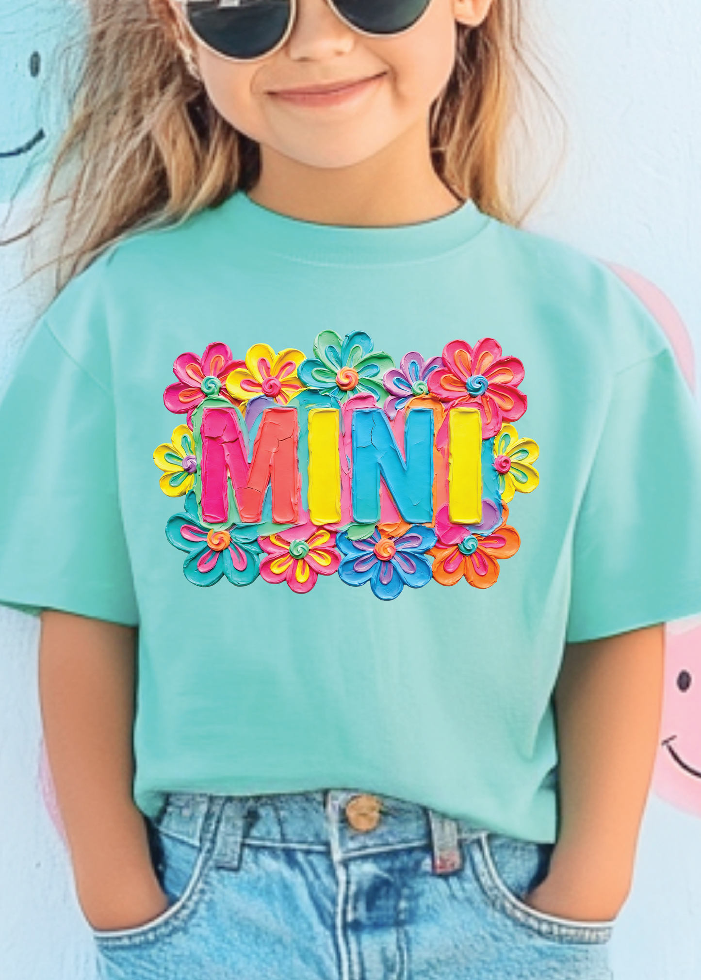Watercolor Spring Floral Name Tees