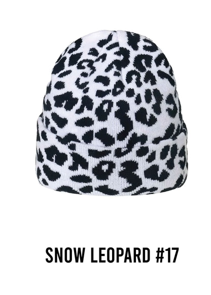 Custom Animal Print Patch Beanie