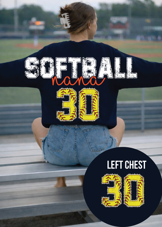 OVERSIZED SPORTS NUMBER SWEATSHIRT