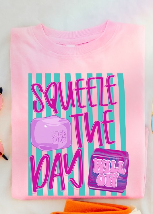 Squeeze the Day Custom Name Girl Tee