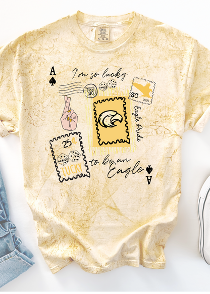 TEAM SPIRIT LUCKY STAMP COLORBLAST TEE