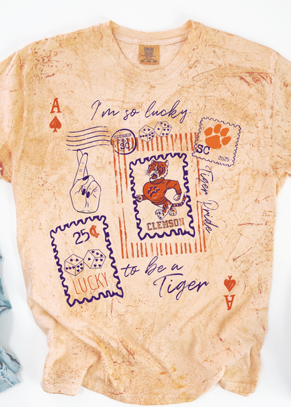 TEAM SPIRIT LUCKY STAMP COLORBLAST TEE