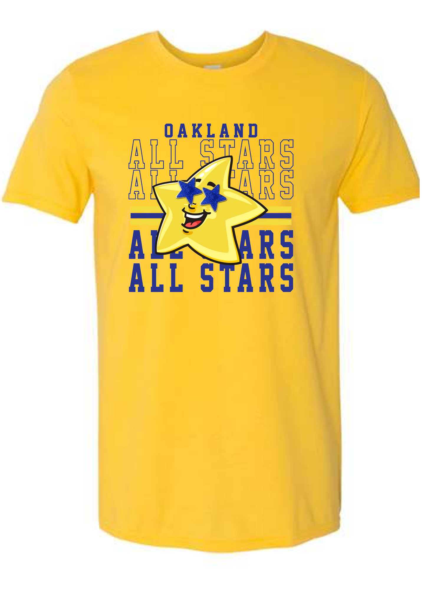 Oakland Allstars Stacked Star Tee