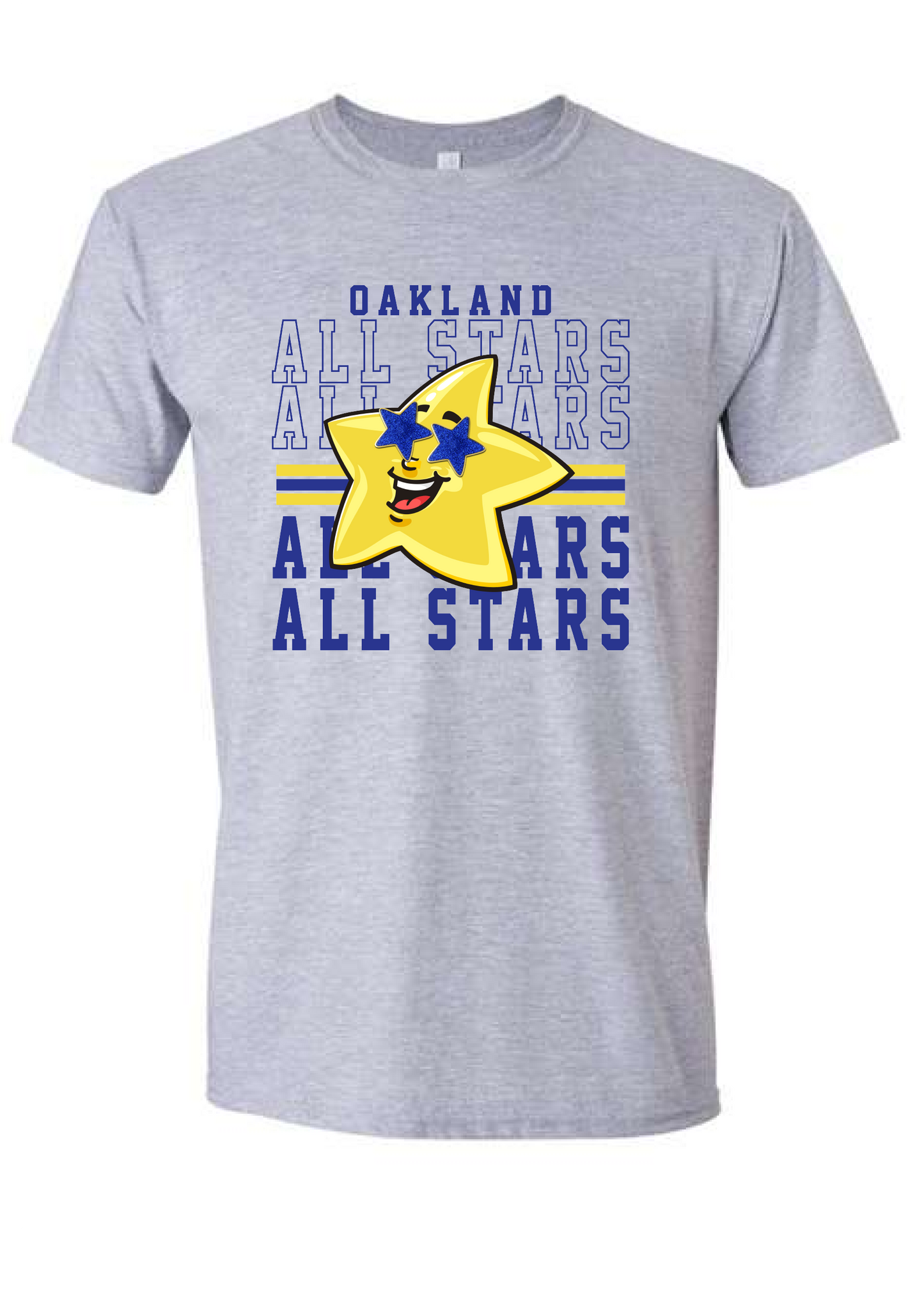 Oakland Allstars Stacked Star Tee