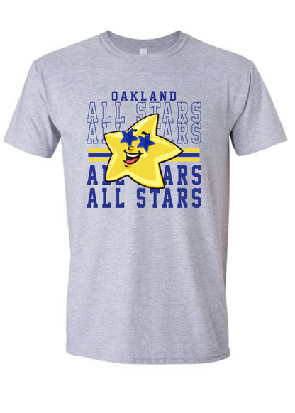 Oakland Allstars Stacked Star Tee