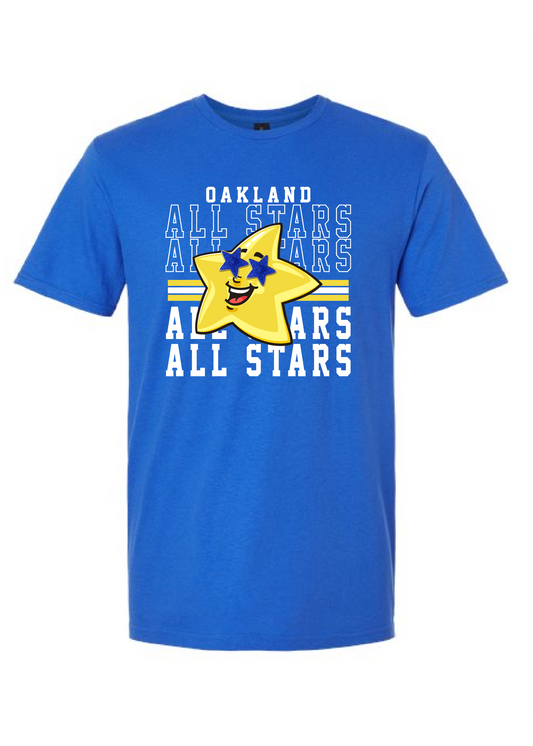 Oakland Allstars Stacked Star Tee