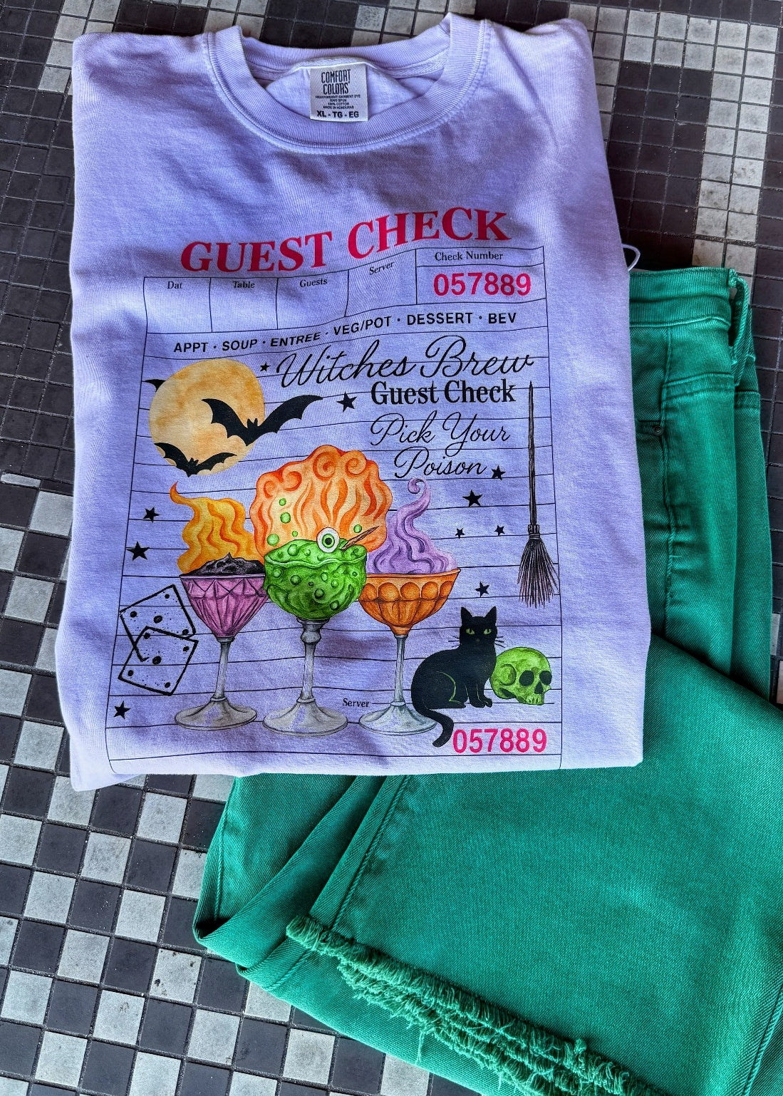 Witches Brew Guest Check Comfort Color