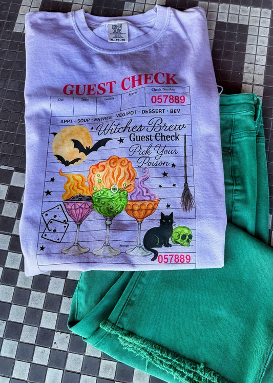 Witches Brew Guest Check Comfort Color