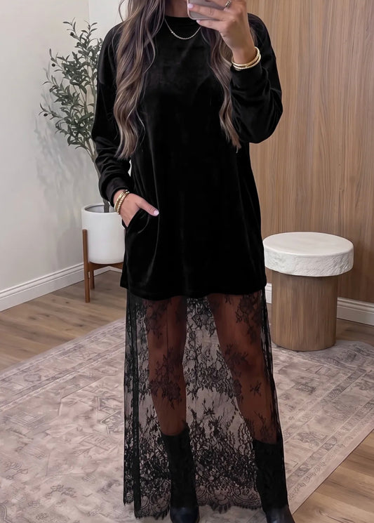After Hours Lace Maxi