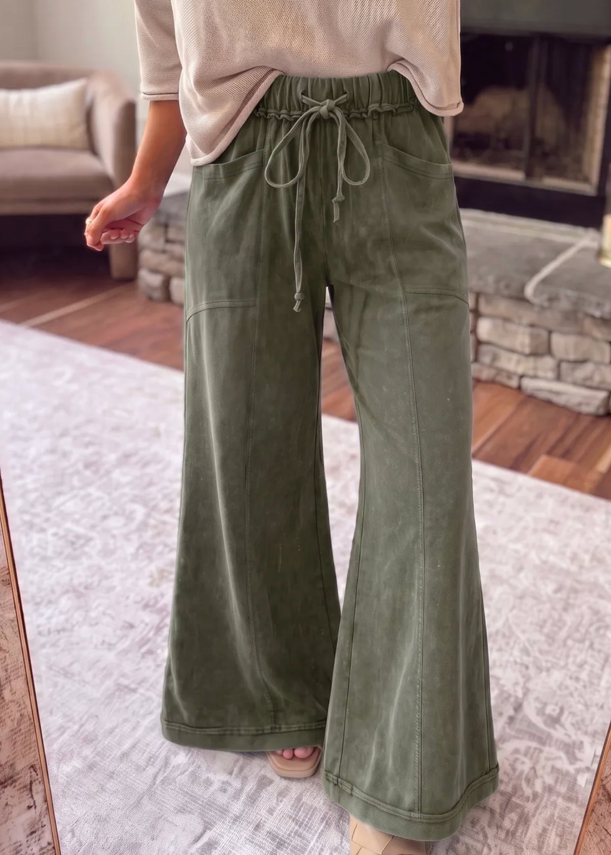 Evergreen Dreams Wide Leg Pants