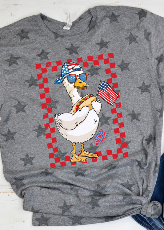 Patriotic Goose Boy Tee