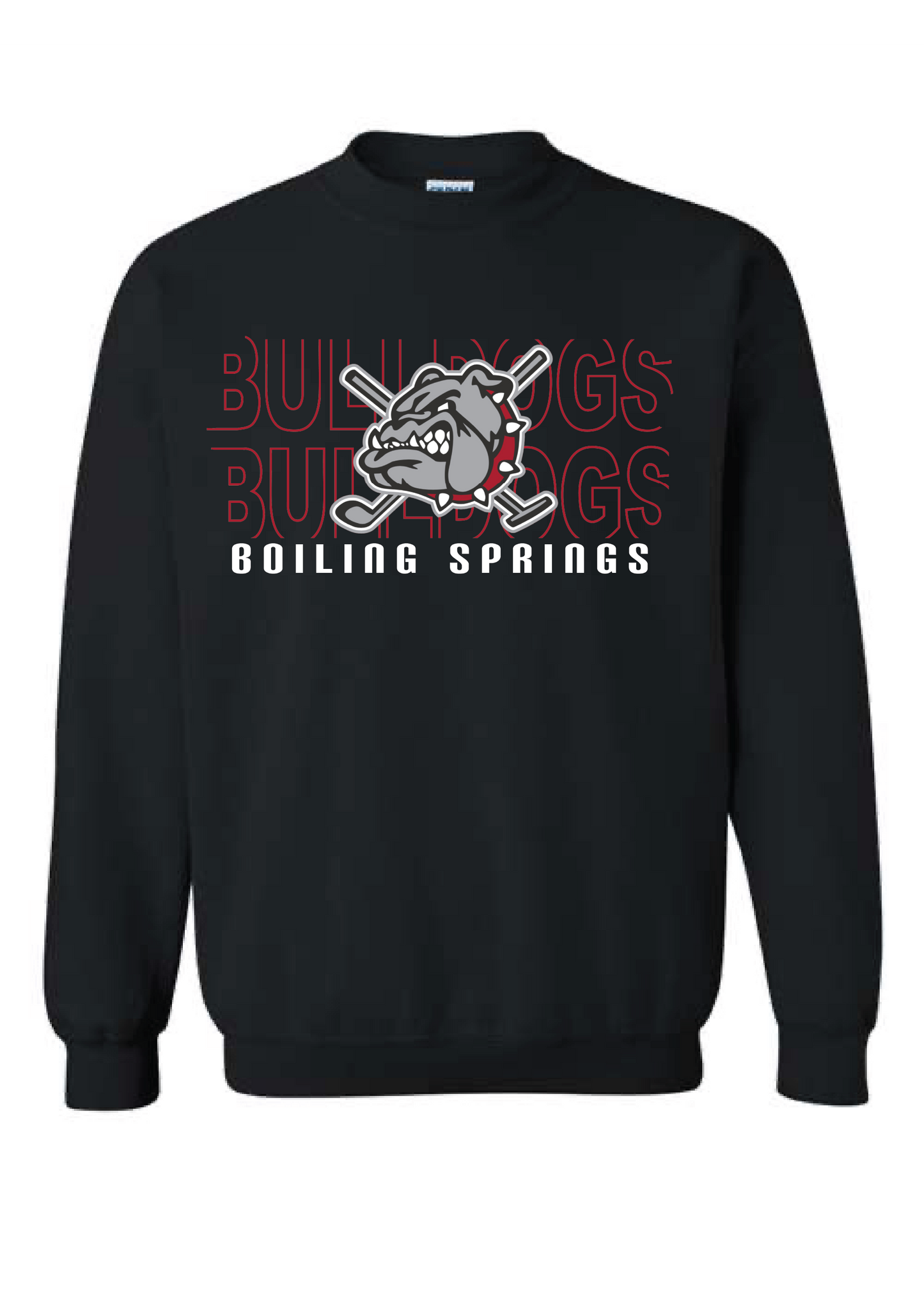 Boiling Springs Stacked Retro Graphic