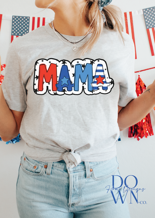 Patriotic Name Doodle Tee