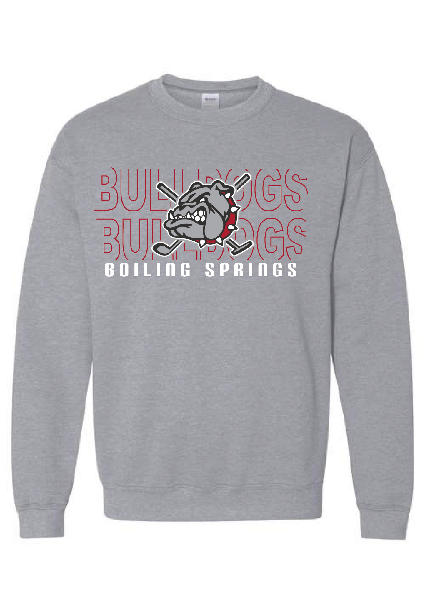 Boiling Springs Stacked Retro Graphic