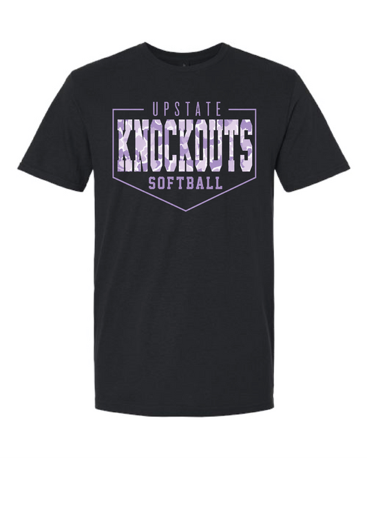 Upstate Knockouts Softball Camo Tee