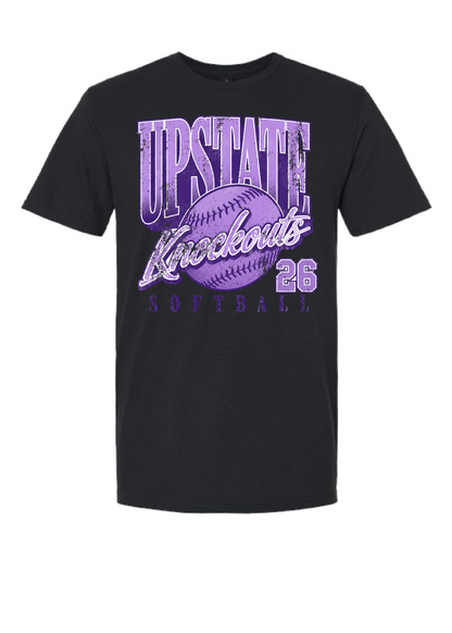 Upstate Knockouts Softball Vintage Tee