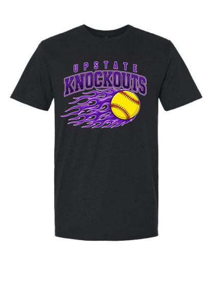 Upstate Knockouts Softball Flames Tee