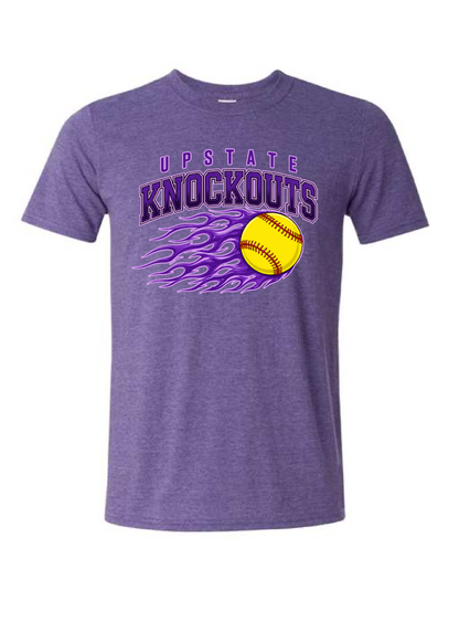 Upstate Knockouts Softball Flames Tee