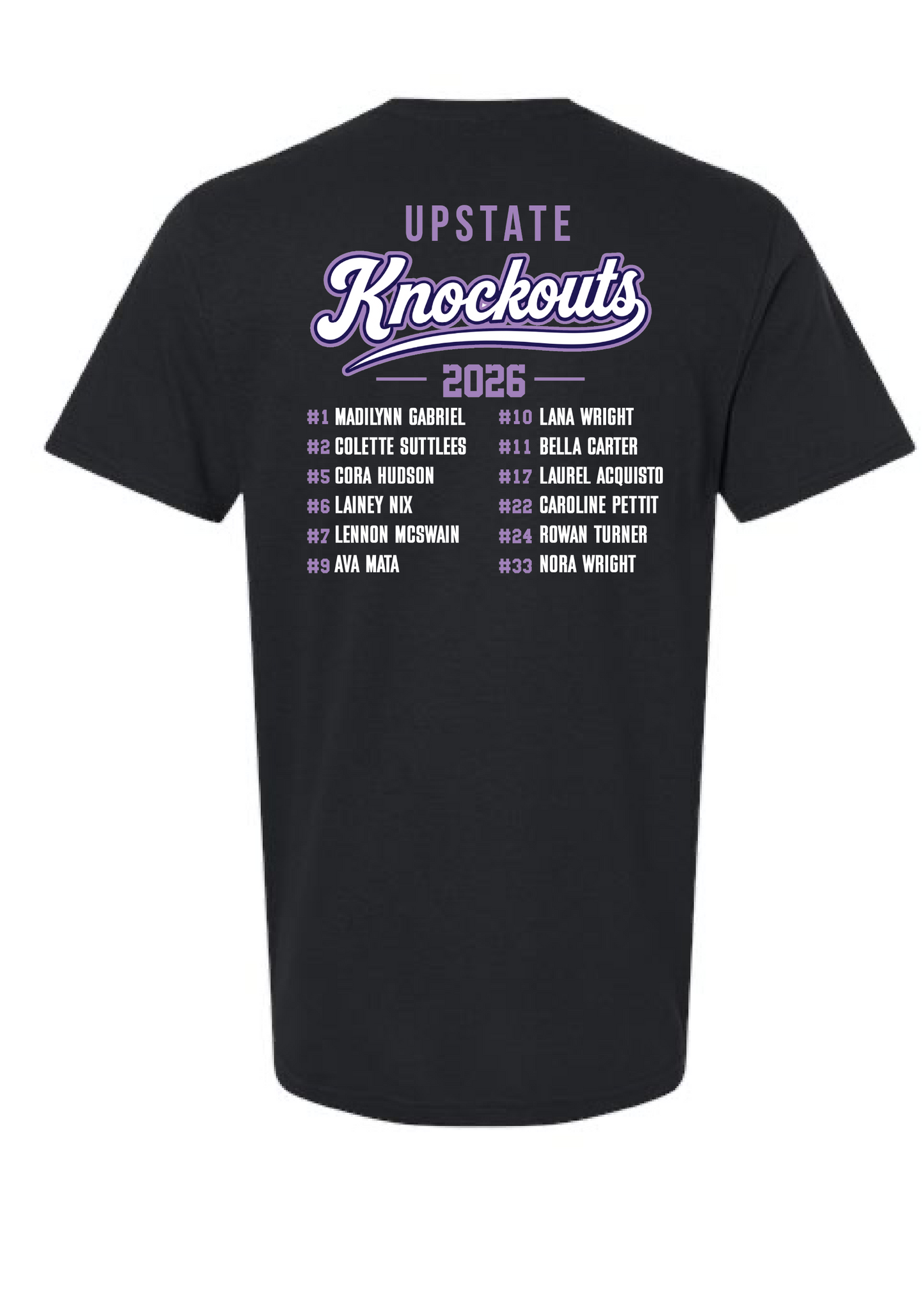 Upstate Knockouts Softball 2026 Tee