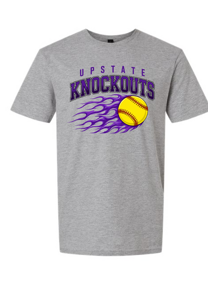 Upstate Knockouts Softball Flames Tee