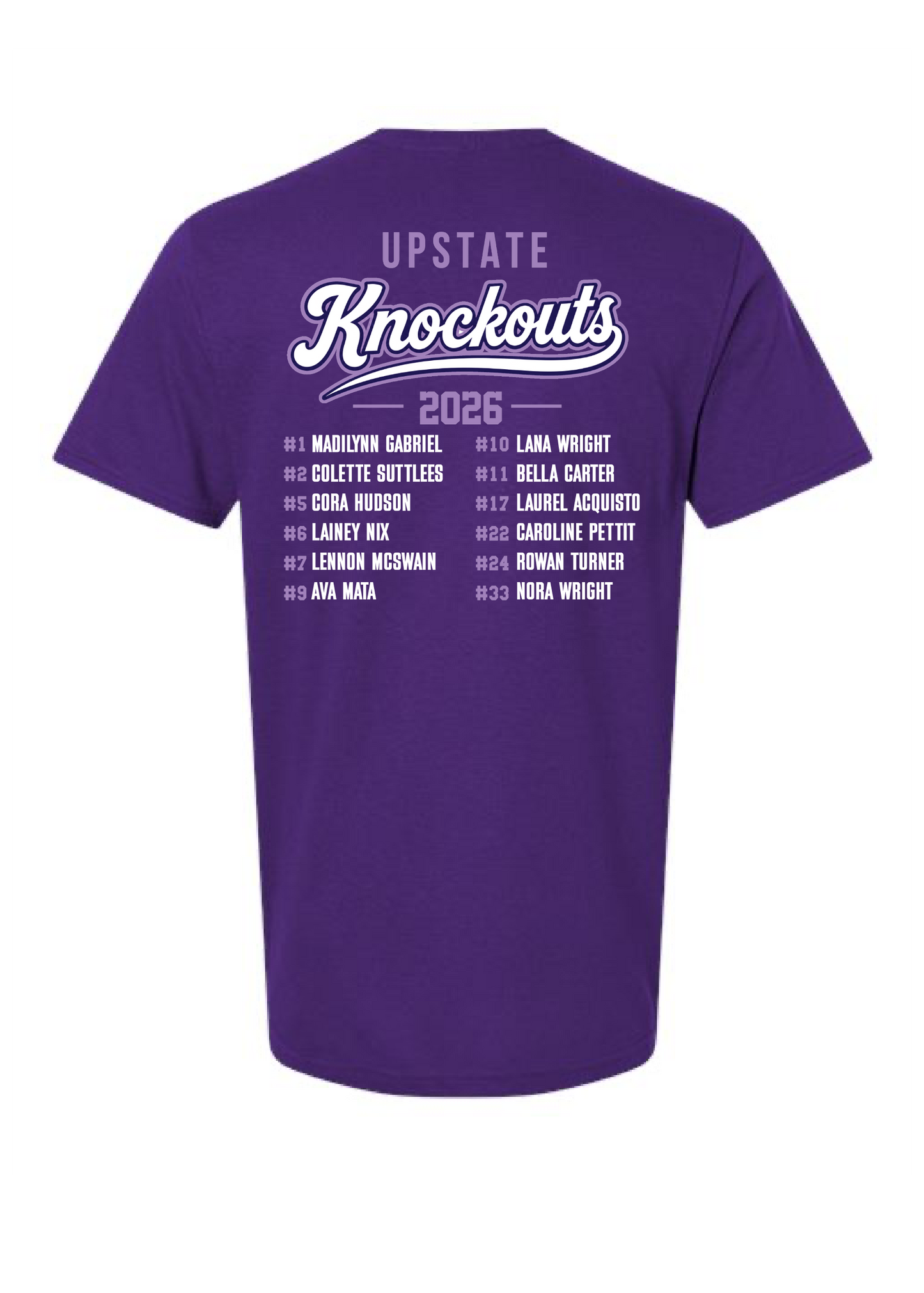 Upstate Knockouts Softball 2026 Tee