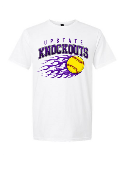 Upstate Knockouts Softball Flames Tee