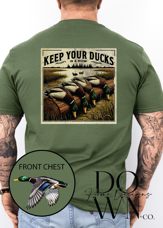 Ducks In A Row Tee