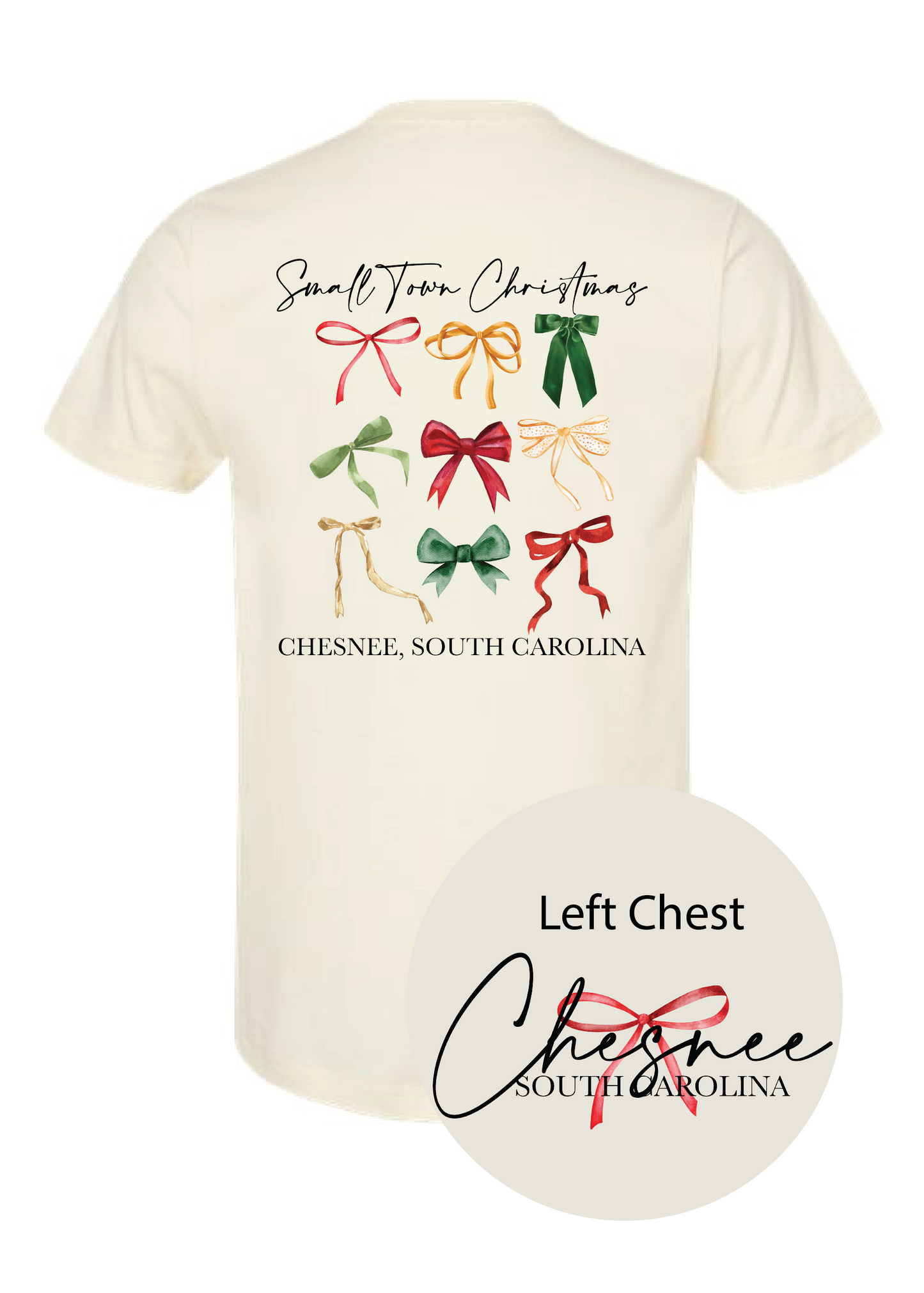 Chesnee Coquette Christmas Graphic Tee