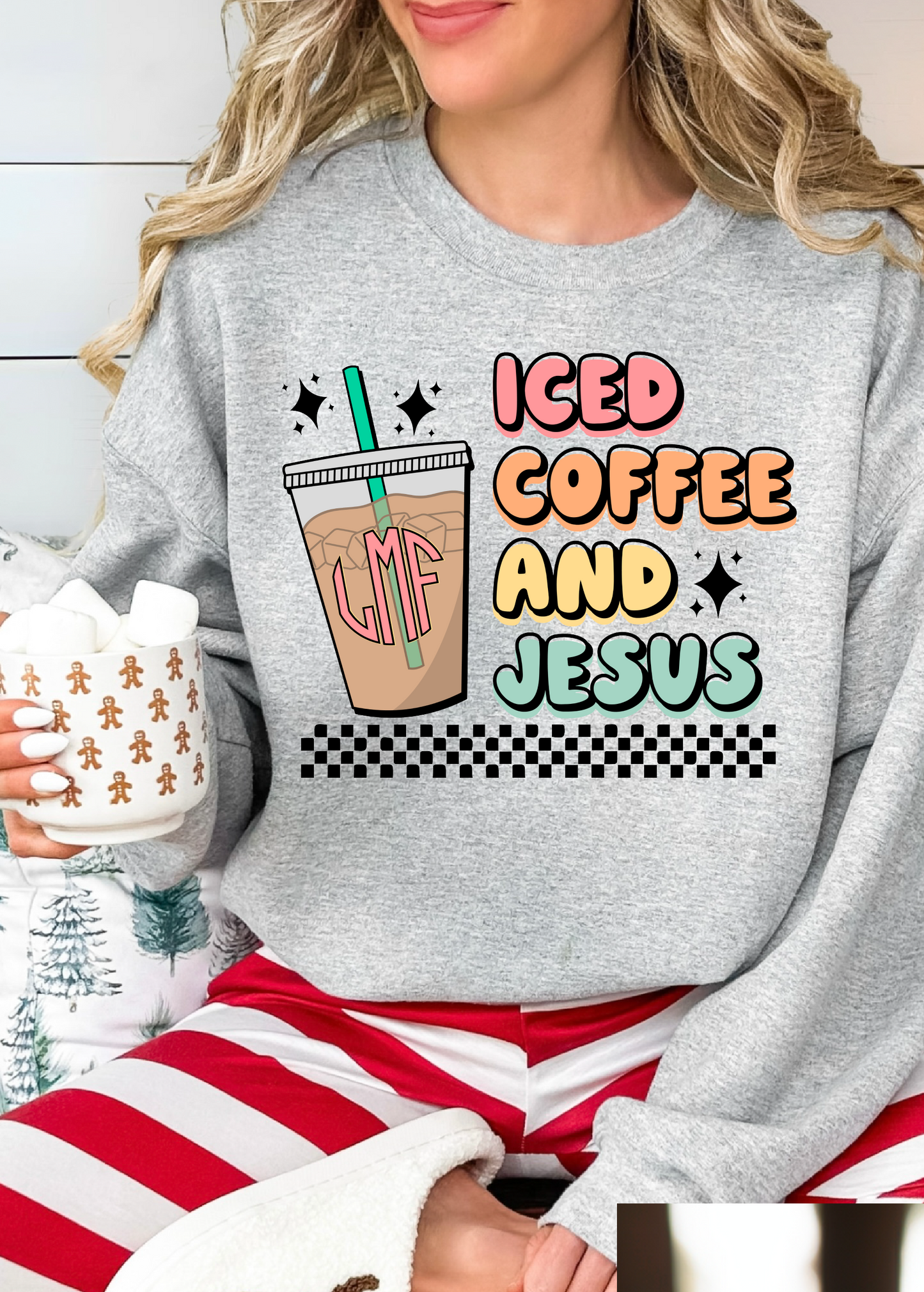 Iced Coffee & Jesus Monogram