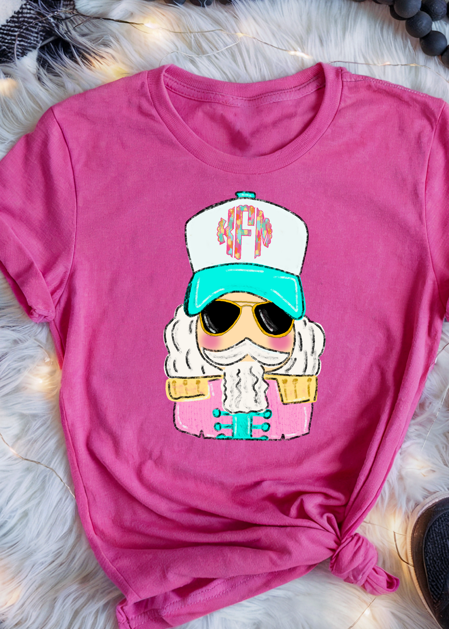 Nutcracker Trucker Girl Monogram