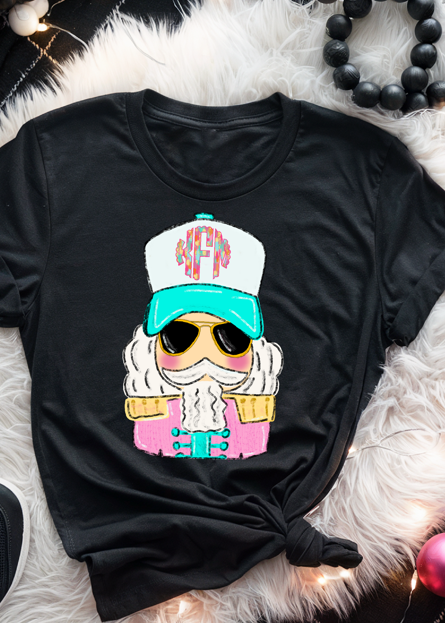 Nutcracker Trucker Girl Monogram