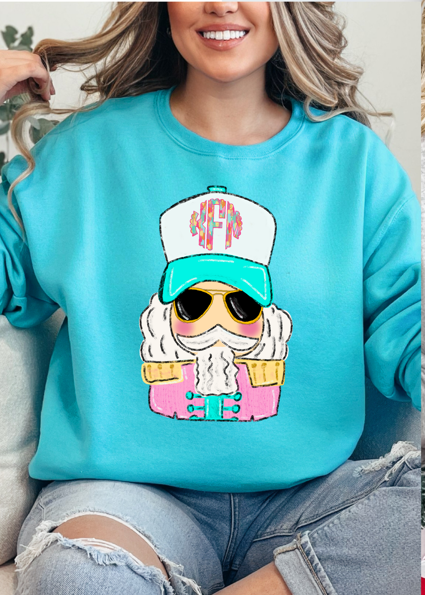 Nutcracker Trucker Girl Monogram