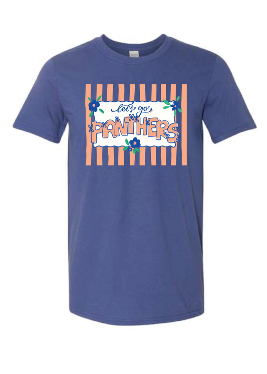 Chapman Panthers Coquette + Stripes Graphic Tee