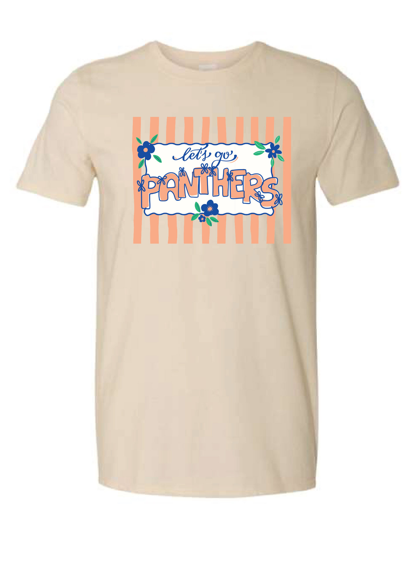 Chapman Panthers Coquette + Stripes Graphic Tee
