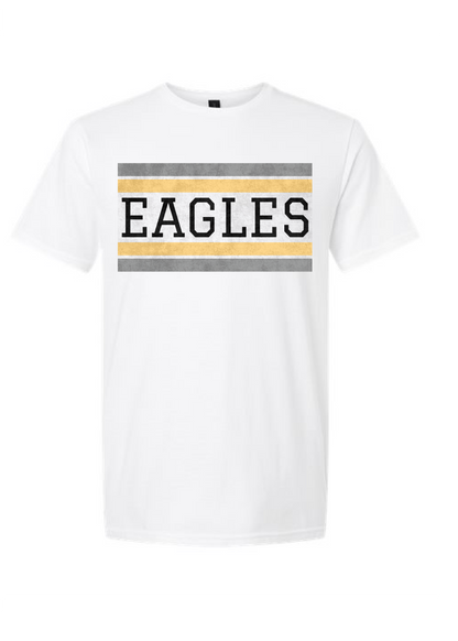 EAGLES STRIPED VARSITY GRAPHIC TEE