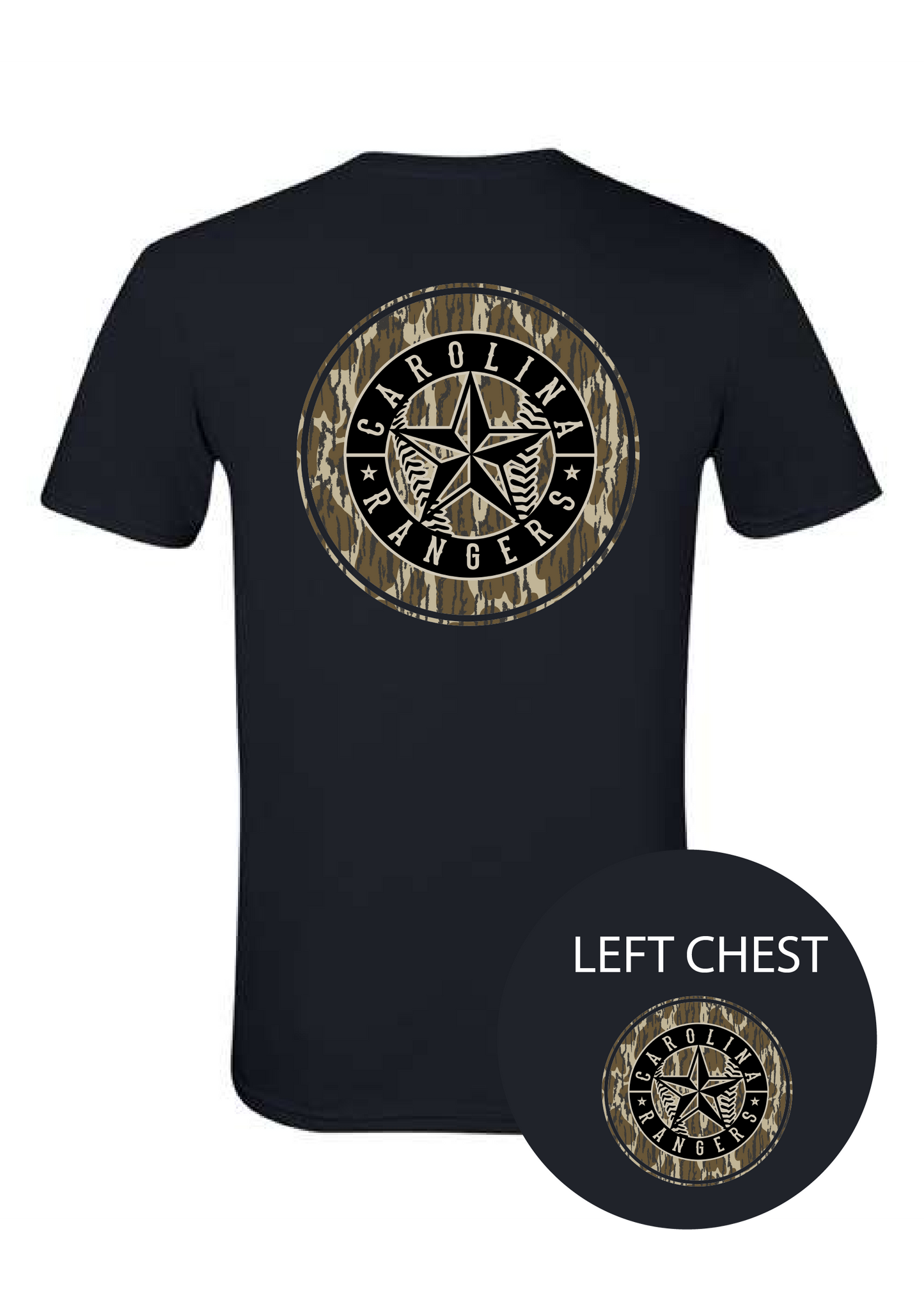 Bottomlands Camo Rangers Graphic Tee