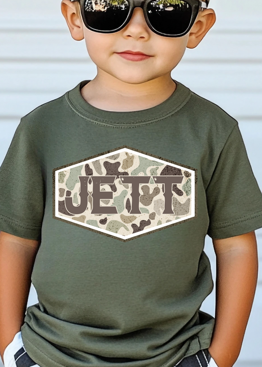 Customized Camo Name Tee